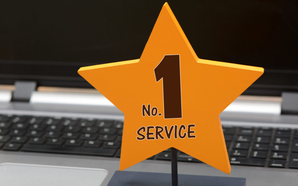 Microsoft Gold Partner Number One Service on Star written customer service