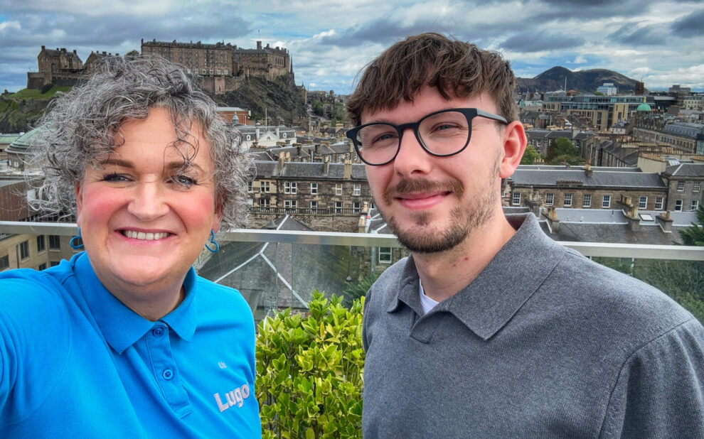 Lugo representatives attending the Sword and the Shield AI and Cyber Security event in Edinburgh