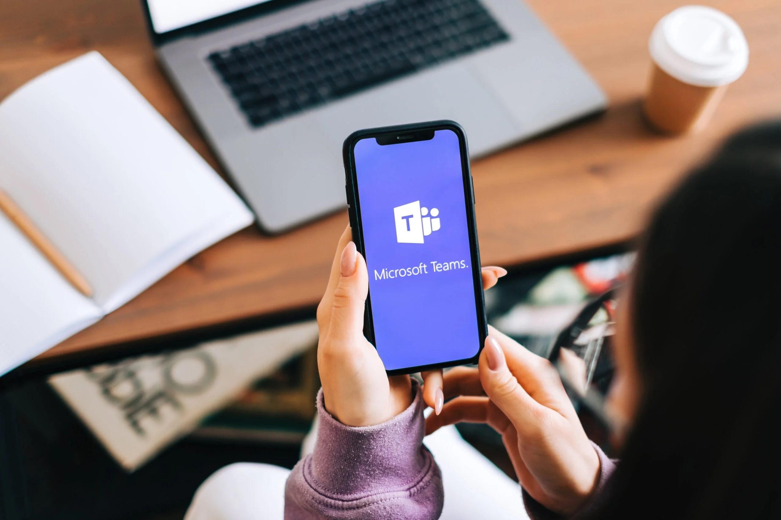 Microsoft Teams Phone on a handset